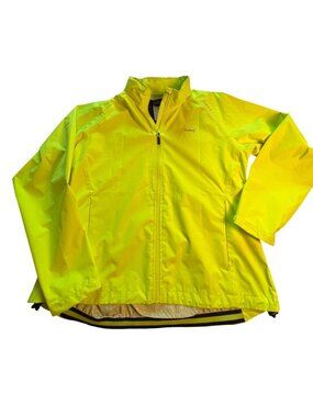 Baleaf women’s 2XL Fluorescent Yellow Windproof Cycling Jacket  Reflective